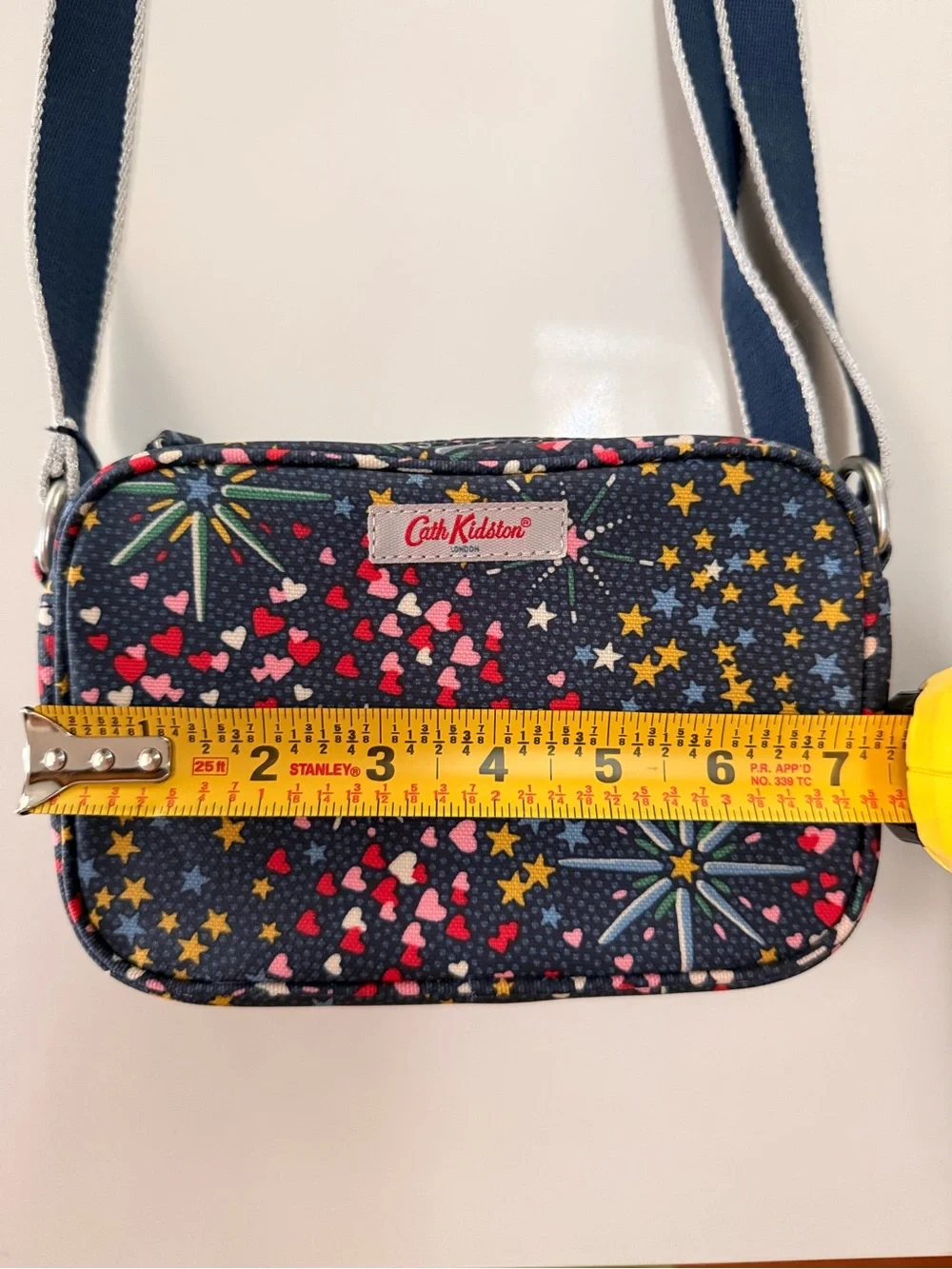 Cath Kidston Fireworks & Hearts Navy Mini Crossbody Camera Bag